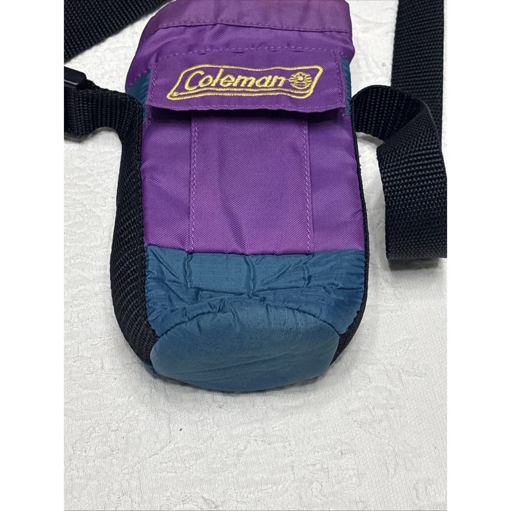 Vintage Coleman Purple Hip Waist Hiking Pack Water Bottle Holder Pocket 90's Y2K